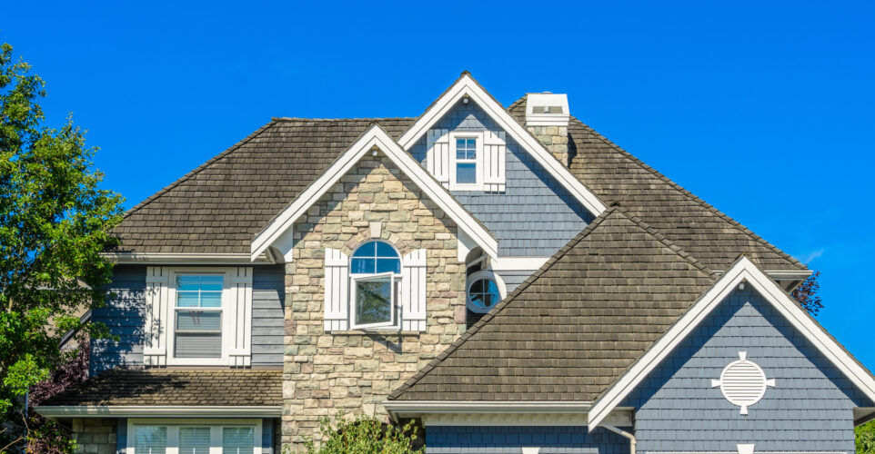 the roof of the house with nice window